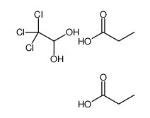 propanoic acid,2,2,2-trichloroethane-1,1-diol结构式