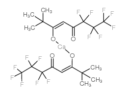 二(6,6,7,7,8,8,8-七氟-2,2-二甲基-3,5-辛二酮)钙结构式