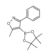 5-methyl-3-phenyl-4-(4,4,5,5-tetramethyl[1.3.2]dioxaborolan-2-yl)-isoxazole结构式