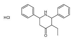 3-ethyl-2,6-diphenylpiperidin-4-one,hydrochloride Structure