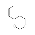 4-prop-1-enyl-1,3-dioxane结构式