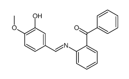 [2-[(3-hydroxy-4-methoxyphenyl)methylideneamino]phenyl]-phenylmethanone结构式