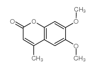 6,7-Dimethoxy-4-methylcoumarin structure