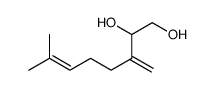 7-methyl-3-methylideneoct-6-ene-1,2-diol结构式