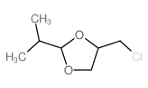 4-(chloromethyl)-2-propan-2-yl-1,3-dioxolane结构式