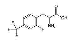 2-氨基-3-(2-氟-4-(三氟甲基)苯基)丙酸结构式