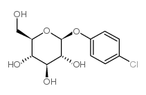 4-氯苯基-Β-D-葡萄糖苷结构式