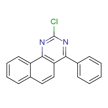 2-氯-4-苯基苯并[h]喹唑啉结构式
