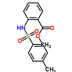 2-(4-甲基苯基磺酰氨基)苯甲酸甲酯结构式