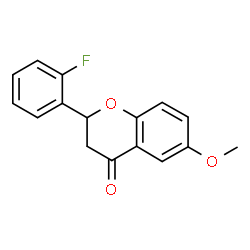 2-(2-fluorophenyl)-6-methoxychroman-4-one structure