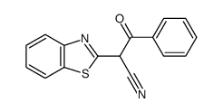 2-benzothiazol-2-yl-3-oxo-3-phenyl-propionitrile结构式