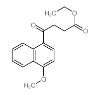 ethyl 4-(4-methoxynaphthalen-1-yl)-4-oxo-butanoate Structure