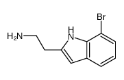 2-(7-溴-1H-吲哚-2-基)乙胺结构式