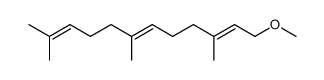 (2E,6E)-1-methoxy-3,7,11-trimethyldodeca-2,6,10-triene Structure