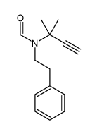 N-(2-methylbut-3-yn-2-yl)-N-(2-phenylethyl)formamide结构式