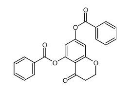 (5-benzoyloxy-4-oxo-2,3-dihydrochromen-7-yl) benzoate结构式