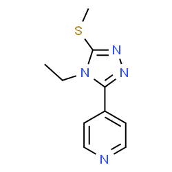 Pyridine, 4-[4-ethyl-5-(methylthio)-4H-1,2,4-triazol-3-yl]- (9CI) Structure