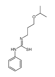 1-phenyl-3-(3-propan-2-yloxypropyl)thiourea Structure