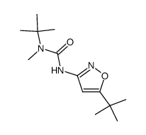 1-tert-butyl-3-(5-tert-butyl-isoxazol-3-yl)-1-methyl-urea结构式