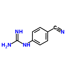N-(4-氰基苯基)胍结构式