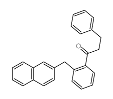 1-[2-(naphthalen-2-ylmethyl)phenyl]-3-phenyl-propan-1-one Structure
