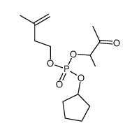 Phosphoric acid cyclopentyl ester 3-methyl-but-3-enyl ester 1-methyl-2-oxo-propyl ester结构式
