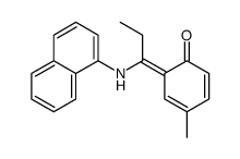 4-methyl-6-[1-(naphthalen-1-ylamino)propylidene]cyclohexa-2,4-dien-1-one Structure