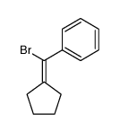(bromo(cyclopentylidene)methyl)benzene Structure