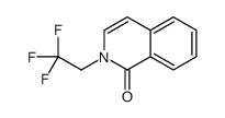 2-(2,2,2-trifluoroethyl)isoquinolin-1-one结构式