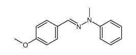 p-methoxybenzaldehyde methyl(phenyl)hydrazone Structure