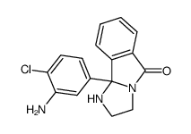 9b-(3-amino-4-chloro-phenyl)-1,2,3,9b-tetrahydro-imidazo[2,1-a]isoindol-5-one Structure