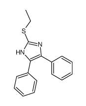 2-ethylsulfanyl-4,5-diphenyl-1H-imidazole结构式