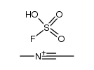 fluorosulfonate de N-methylacetonitrilium结构式