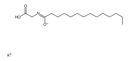 potassium,2-(tetradecanoylamino)acetate Structure