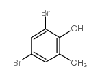 2,4-二溴-6-甲基苯酚结构式