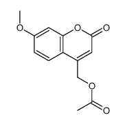 (7-methoxy-2-oxochromen-4-yl)methyl acetate结构式