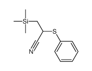 2-phenylsulfanyl-3-trimethylsilylpropanenitrile Structure