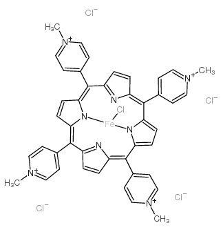 5,10,15,20-tetrakis-(n-methyl-4-pyridyl)-porphyrin-fe(iii) pentachloride structure