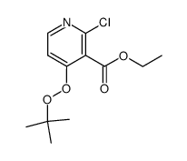 4-tert-Butylperoxy-2-chloro-nicotinic acid ethyl ester结构式