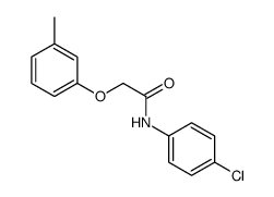 N-(4-chlorophenyl)-2-(3-methylphenoxy)acetamide结构式