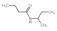 Butanamide, N- (1-methylpropyl)- Structure