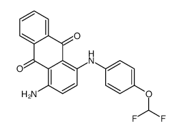 1-amino-4-[4-(difluoromethoxy)anilino]anthracene-9,10-dione结构式