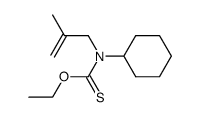 N-Cyclohexyl-N-methallylthiocarbamidsaeure-O-ethylester结构式