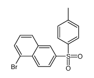 1-bromo-6-(4-methylphenyl)sulfonylnaphthalene结构式