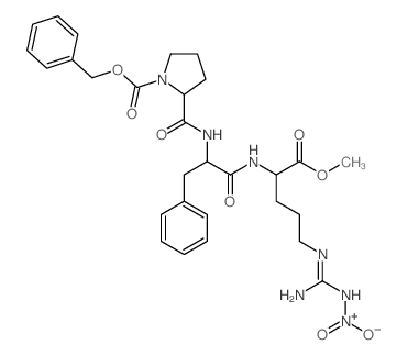 L-Ornithine,N5-[imino(nitroamino)methyl]-N2-[N-[1-[(phenylmethoxy)carbonyl]-L-prolyl]-L-phenylalanyl]-,methyl ester (9CI) Structure