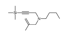 N-(2-methylprop-2-enyl)-N-(3-trimethylsilylprop-2-ynyl)butan-1-amine结构式