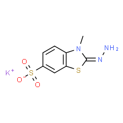 potassium 2-hydrazono-2,3-dihydro-3-methylbenzothiazole-6-sulphonate Structure