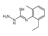 Hydrazinecarbothioamide, N-(2-ethyl-6-methylphenyl)- (9CI) Structure