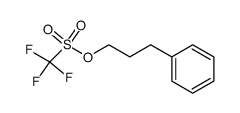 3-phenylpropyl 1-trifluoromethanesulfonate结构式