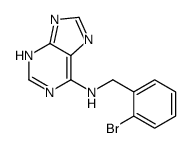 N-[(2-bromophenyl)methyl]-7H-purin-6-amine Structure
